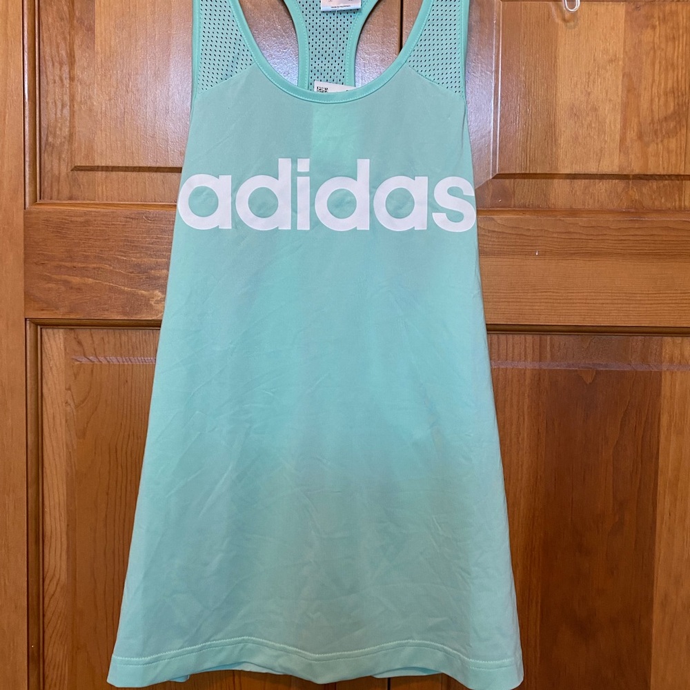 Adidas Tank Top, Large, Mint Green